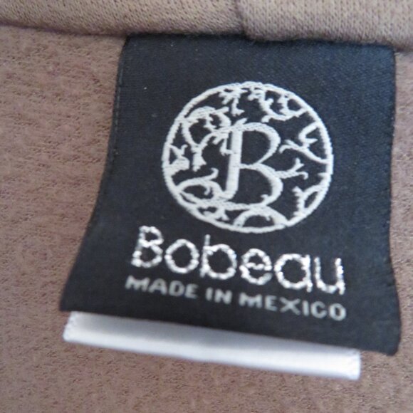 Bobeau | Size XL | Brown One Button Fleece Wrap Cardigan Sweater - Picture 7 of 11